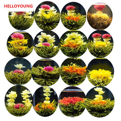 

16 Kinds of Handmade Blooming Flower Tea Chinese Ball Blooming Flower Herbal tea Artificial Flower Tea Health Care Products 130g