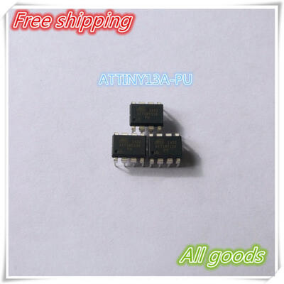 

Free Shipping! 1PCS 100% New Original ATTINY13A-PU ATTINY13A PU IC MCU 8BIT 1KB FLASH 8DIP