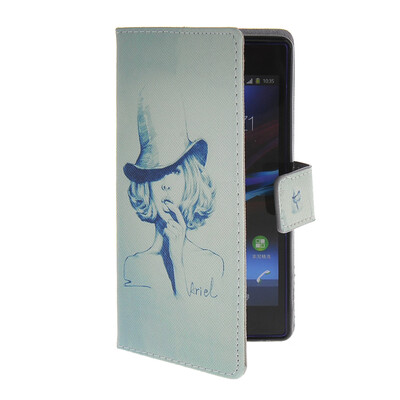 

MOONCASE Pattern Style Leather Side Flip Wallet Card Slot Pouch Stand Shell Back Case Cover For Sony Xperia Z1 L39h