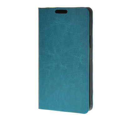 

MOONCASE Leather Side Flip Wallet Card Holder Stand Shell Pouch ЧЕХОЛ ДЛЯ Samsung Galaxy Grand Max G720NO Blue