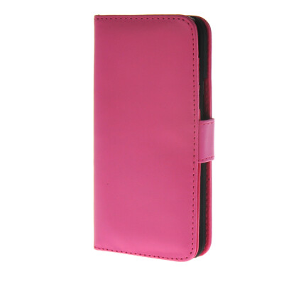 

MOONCASE Smooth skin Leather Side Flip Wallet Card Holder Stand Pouch ЧЕХОЛ ДЛЯ HTC One M9 Hot pink