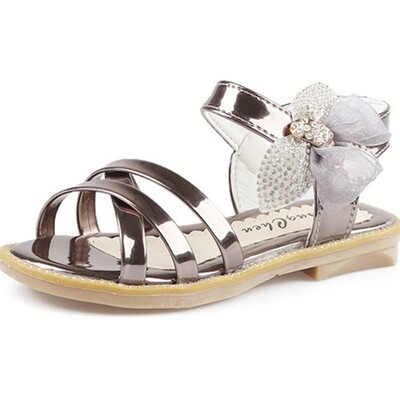 

2018 New Summer Children Sandals Girls Shoes Fashion Crisscross Girls Sandals Kids PU Leather Shoes Girls Princess Flat Shoes