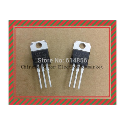 

100 PCS LM317T TO-220 LM317 3-Terminal Adjustable Regulator