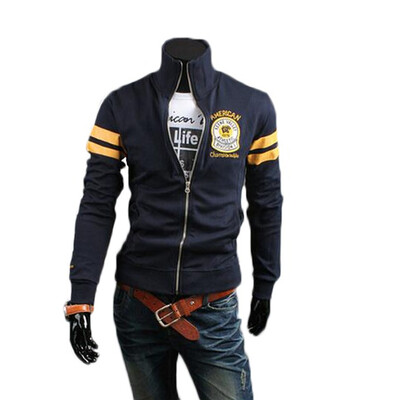 

Zogaa New Men's Hoodie Fashion Embroidery Stand Collar