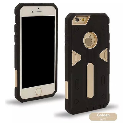 

мити Warrior 2 в 1 тпу PC назад модельер телефон случай мобильник покрытия кожи для iPhone 6 / 6 с