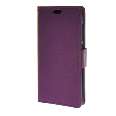 

MOONCASE Simple Leather Flip Wallet Case Card Slot Stand Back Cover for Huawei Ascend Y520 Purple