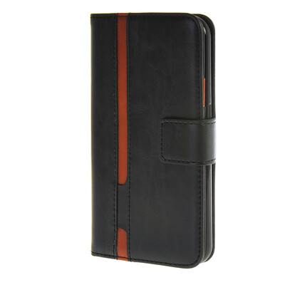 

MOONCASE Senior Leather Flip Wallet Card Slot Bracket Back чехол для Cover Samsung Galaxy S6 чёрный