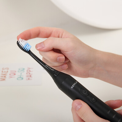 

GEVILAN SonicPro replacement toothbrush heads compatible with DailyClean & MagicW4 counts
