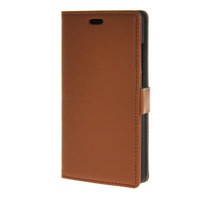 

MOONCASE Litch Skin Leather Card Slot Wallet Bracket Back чехол для Huawei P8 Lite Brown
