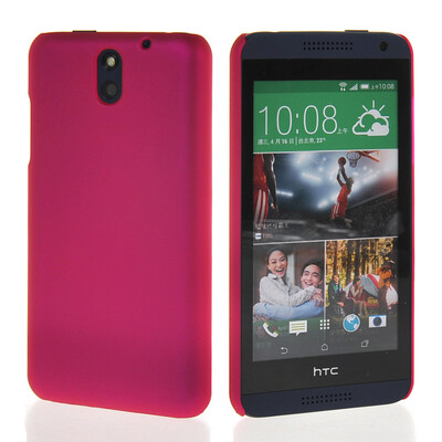 

MOONCASE Hard Rubberized Rubber Coating Devise Back чехол для Htc Desire 610 Hot pink
