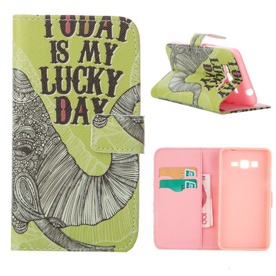 

MOONCASE ЧЕХОЛ ДЛЯ Samsung Galaxy Grand Prime G530 Flip Leather Foldable Stand Feature [Pattern series] /a06