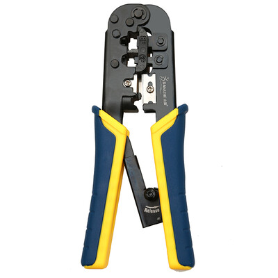 

Shanze SAMZHE SZ-568R help rods power saving ratchet telephone network pressure stripping pliers telephone network crystal head crimping pliers computer network cable telephone line crimping tools