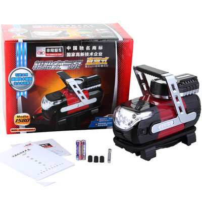 

Very car metal motor inflatable pump LED emergency lighting car 90 seconds fast tire tire pump 1580