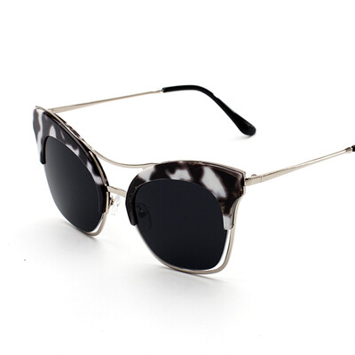 

FEIDU Vintage Retro Trendy Cat Eye Sunglasses Women V Brand Designer Mirror Colorful Coating Shade UV400 Sun Glasses