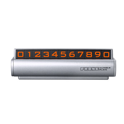 

Rapid car temporary stop sign mobile car transfer phone number card personality creative car interior decoration car supplies zero time stop card car stickers stream light silver