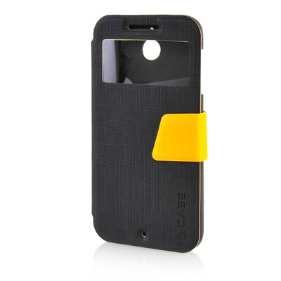 

MOONCASE Ultra Slim Leather Side Flip Pouch Stand Thin Shell Back ЧЕХОЛ ДЛЯ HTC Desire 510 Black
