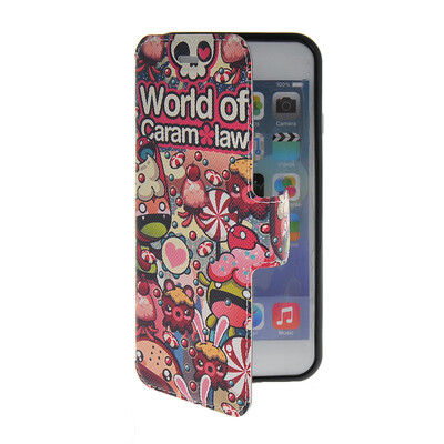 

MOONCASE Cute Pattern Leather Side Flip Wallet Card Slot Pouch Stand Shell Back ЧЕХОЛ ДЛЯ Apple iPhone 6 Plus