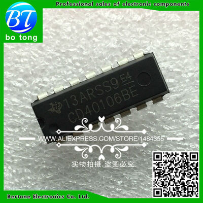 

10pcs CD40106BE CD40106 40106 DIP-14 IC free shipping