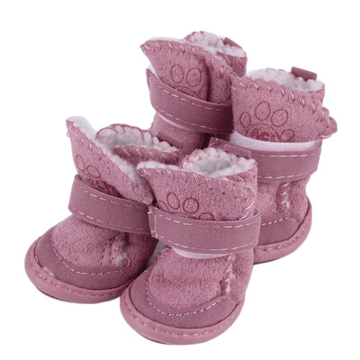 

Lovely Winter Warm Pet Dog Shoes Anti Slip Snow Boots For Small Pet Puppy Size