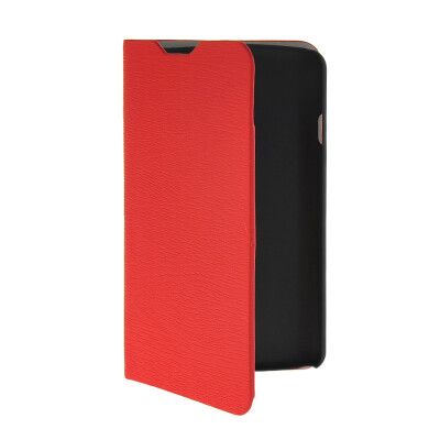 

MOONCASE Slim Leather Side Flip Wallet Card Slot Pouch Stand Shell Back Case Cover for LG F70 Red