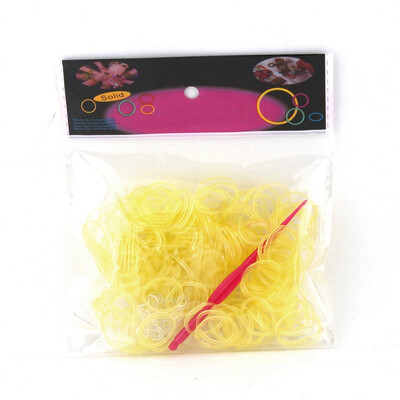 

200PCS 10 S Clips Tie Dye Rainbow Multicolor Rubber Bands Loom Refill DIY Anklet