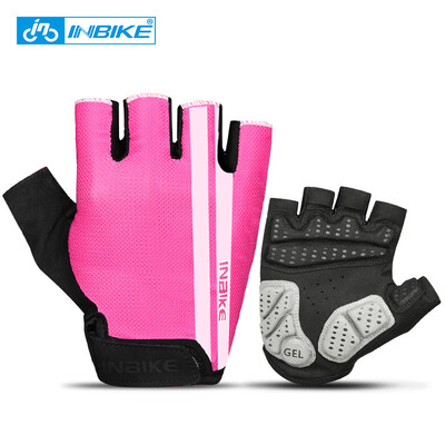 

INBIKE Cycling Gloves Half Finger Anti Slip Gel Pad Breathable Motorcycle MTB Road Bike Gloves Men Women Sports Bicycle Gloves