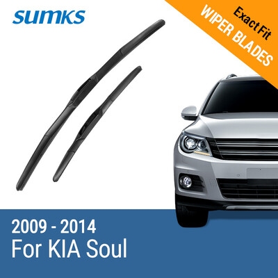 

SUMKS Wiper Blades for KIA Soul 24"&20" Fit Hook Arms 2009 2010 2011 2012 2013 2014