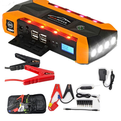 

20000mAh Jump Starter для автомобильного пускового устройства ЖК-дисплей Транспортные средства Jumper Booster 4USB Power Bank Digi