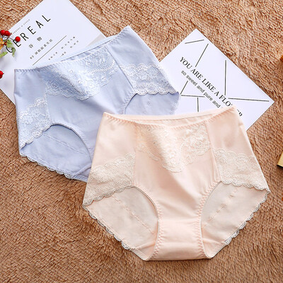 

Yi&cool womens underwear womens lace no trace in the waist briefs 2 loaded silver powder skin