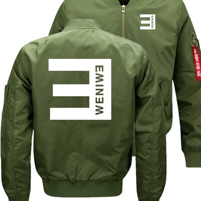 

Eminem Hip Hop Punk Rock Rap Bomber Flight Flying Jacket Winter thicken Warm Zipper Men Jackets Anime Mens Casual Coat