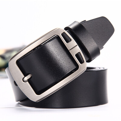 

Men&39s pin buckle two layers of cowhide leather belt men&39s belt belt leisure business