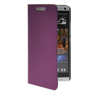 

MOONCASE Slim Leather Flip Wallet Card Pouch with Kickstand Shell Back ЧЕХОЛ ДЛЯ HTC One Max T6 Purple