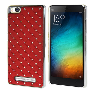

MOONCASE Жесткий Хром горный хрусталь Bling Звезда обложка чехол для Xiaomi Райс 4i M4i MI4I (5,0 дюйма) Красный
