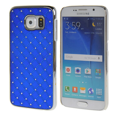 

MOONCASE Galsxy S6 Футляр Роскошные Chrome горный хрусталь Bling Звезда задняя крышка чехол для Samsung Galsxy S6 темно-синий