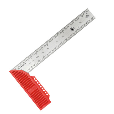 

KAPRO 309 Israel Cape Road multi-function square ruler stainless steel thick double-sided scale turn ruler L-shaped ruler wood ruler measuring tool 30 cm