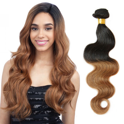 

Nami Hair Ombre T1B30 Brazilian Hair Weaves Body Wave 4 Bundles 100 Human Hair Extensions Two Tone Color
