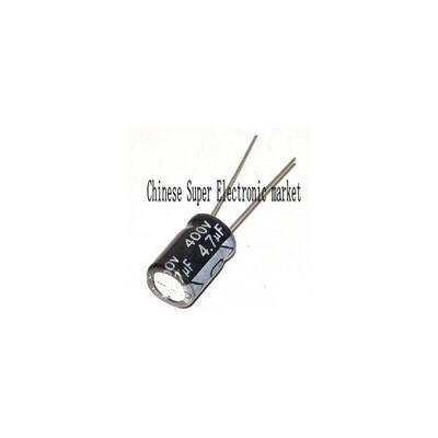 

50PCS 400V 4.7UF 8*12 8X12MM 4.7UF DIP Aluminum electrolytic capacitors
