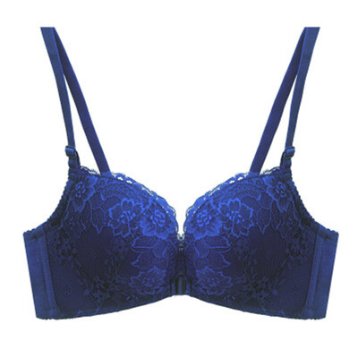

Sexy Lace Front Buckle US Back No Steel Ring Gather Adjustment Bra Suit
