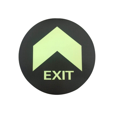 

Tencent CT fire fluorescent safety exit luminous stickers Evacuation logo direction signs luminous waterproof&wear-resistant warning stickers A32 blank arrow
