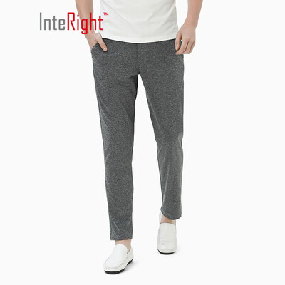 

INTERIGHT casual pants male elastic moisture wicking quick-drying nine points casual pants dark gray 32 L