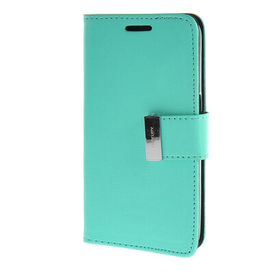 

MOONCASE Case for Samsung Galaxy Core 2 II Duos G355H Flip Leather Wallet Card Slot Bracket Back Cover Green