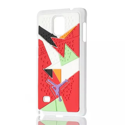 

мити новенький Air Jordan кроссовки 4 6 7 единственным пвх для Samsung Galaxy Note 4 резиновые покрытия n9100 иордании телефон дело 15 цветов