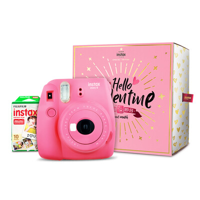 

JDcom JOY NAME Fuji FUJIFILM INSTAX Imaging MINI9 flamingo powder JOY Limited Gift Box Contains 10 photo papers