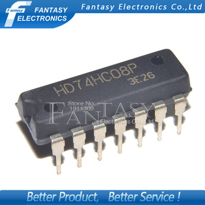 

10PCS HD74HC08P DIP14 HD74HC08 74HC08P DIP new and original IC free shipping