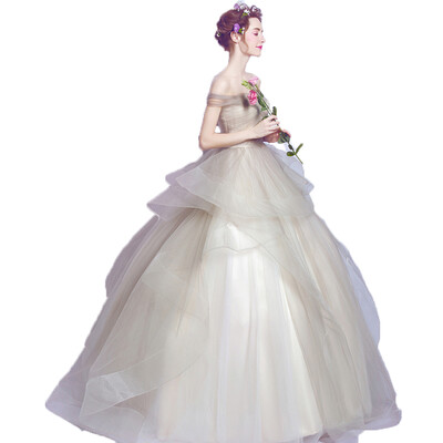 

Backless Ball Gown Vintage Wedding Dress