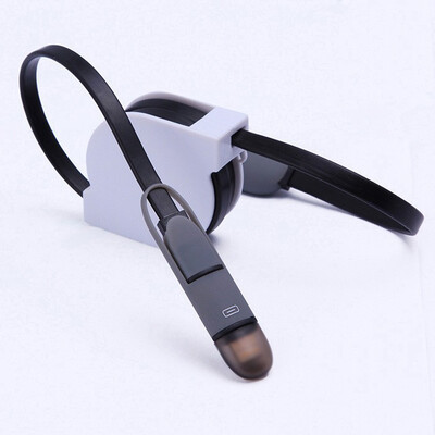 

2 IN 1 Retractable Data Sync Lighting & Micro USB Charge Cable Connector for iPhone Samsung HTC ASUS LG