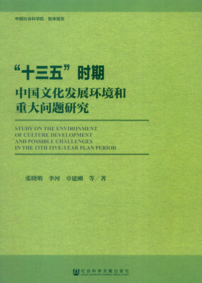 

中国社会科学院·智库报告：“十三五”时期中国文化发展环境和重大问题研究