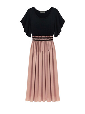 

Newly Women Leisure Maxi Joint Chiffon Dresses