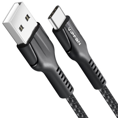 

VIPFAN USB C Cable Nylon Braided USB C to USB A Charger Cord USB 20 for Samsung Note8 Galaxy S8Apple New Macbook Nexus 6P 5X