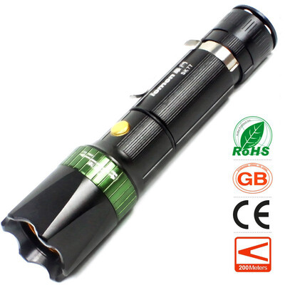 

Zoom LED Flashlight 18650 Rechargeable Portable Light Olight Tactical Torch Aluminum Alloy Torchlight Fishing Cycling